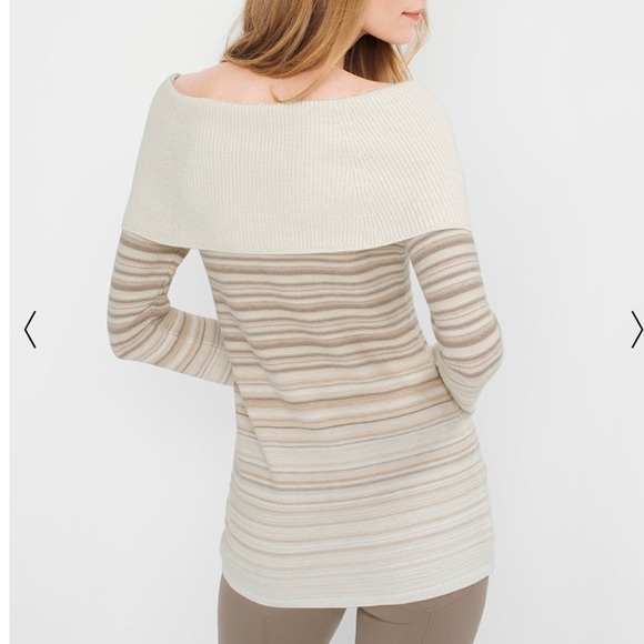 White House Black Market Off-the-Shoulder Sweater - Picture 3 of 8